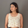 White Floral Top